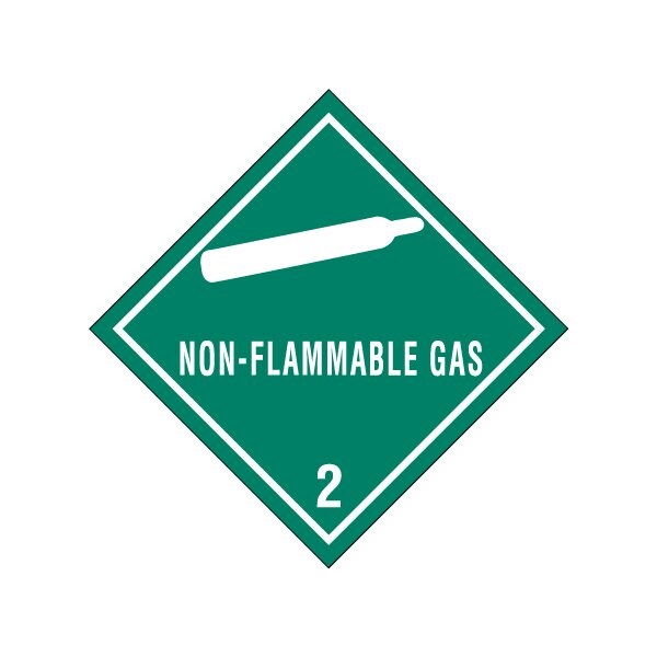 Bsc Preferred 4 x 4'' - ''Non-Flammable Gas'' Labels BUY00025392 - main